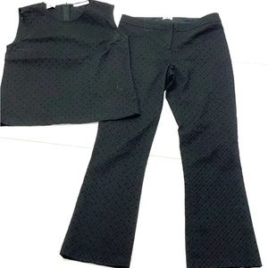 QL2 Quelledue Carissa Black 2 Piece Pants Suit - SZ 40/6